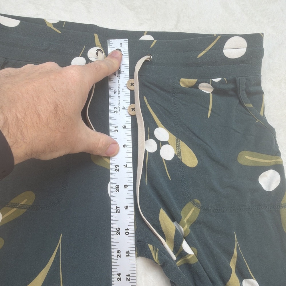 Lates By Kate Modal Pajama Set Women's Medium Olive Botanical Jogger Lounge‎ - Picture 12 of 16
